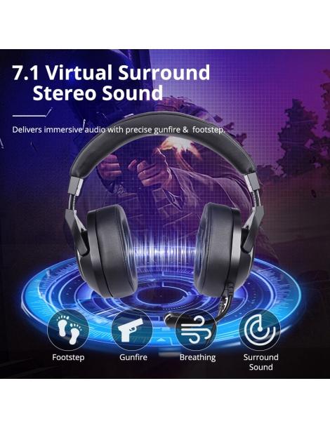 Tronsmart Sparkle Virtual 7.1 Cuffie Da Gioco Con Illuminazione RGB Porta USB