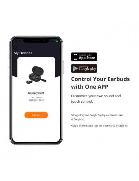 Tronsmart Spunky Beat Auricolari Bluetooth Wireless (APP Edition) - Nero