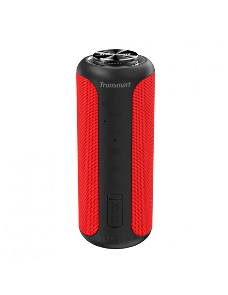 Tronsmart T6 Plus Edizione aggiornata Altoparlante portatile Bluetooth 5.0 con potenza fino a 40W Suono a 360° IPX6 NFC - Rosso