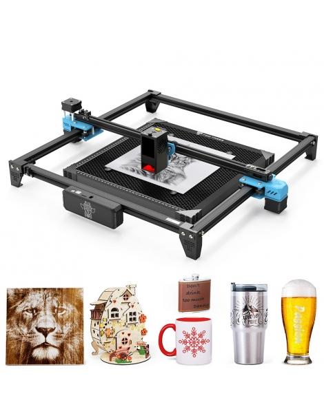TWO TREES TTS-20 Pro 20W Laser Engraver Cutter Con Kit Di Assistenza Pneumatica Letto Laser 0.08*0.08mm 418x418mm