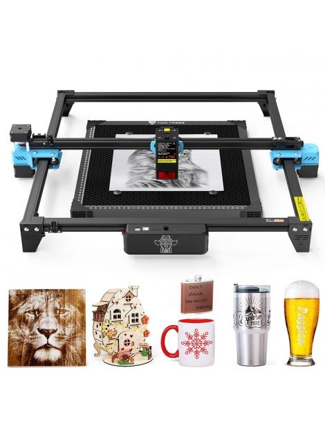 TWO TREES TTS-20 Pro 20W Laser Engraver Cutter Con Kit Di Assistenza Pneumatica Letto Laser 0.08*0.08mm 418x418mm