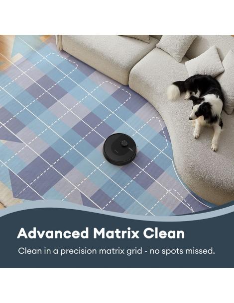 Ultenic D10 Robot Aspirapolvere 15min LiDAR Quick Map 4000Pa Suction 120min Carpet Auto-Boost - Nero