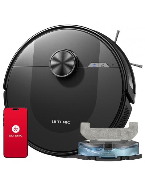 Ultenic D10 Robot Aspirapolvere 15min LiDAR Quick Map 4000Pa Suction 120min Carpet Auto-Boost - Nero