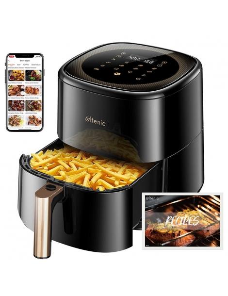 Ultenic K10 Friggitrice ad aria senza olio APP e controllo vocale 5L Forno elettrico caldo senza olio Cuocitore intelligente