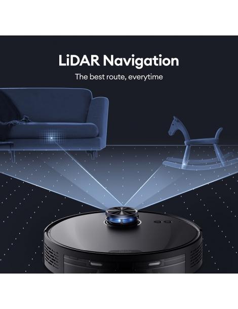 Ultenic T10 Lite Robot Aspirapolvere Con Navigazione LiDAR Aspirazione 4500Pa Auto-svuotamento Matrix Clean - Nero