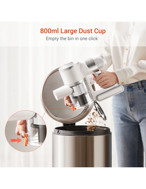 Ultenic U10 Pro Aspirapolvere A Batteria 400W 27Kpa Aspirazione Massima Filtrazione A 5 Strati 115000rpm Velocità Motore