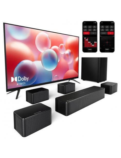 ULTIMEA Poseidon D80 Kit Di Altoparlanti Subwoofer Soundbar A 7.1 Canali Dolby Atmos 460 W Di Potenza Di Picco