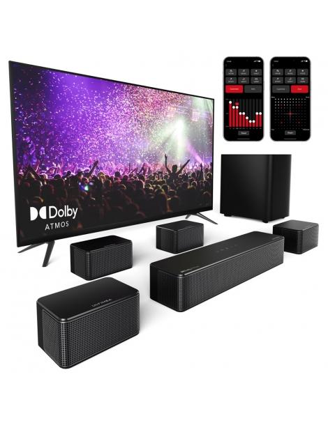 ULTIMEA Poseidon D80 Kit Di Altoparlanti Subwoofer Soundbar A 7.1 Canali Dolby Atmos 460 W Di Potenza Di Picco