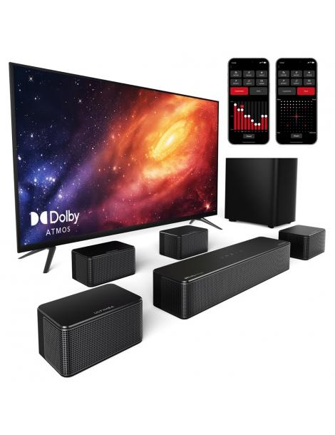 ULTIMEA Poseidon D80 Kit Di Altoparlanti Subwoofer Soundbar A 7.1 Canali Dolby Atmos 460 W Di Potenza Di Picco