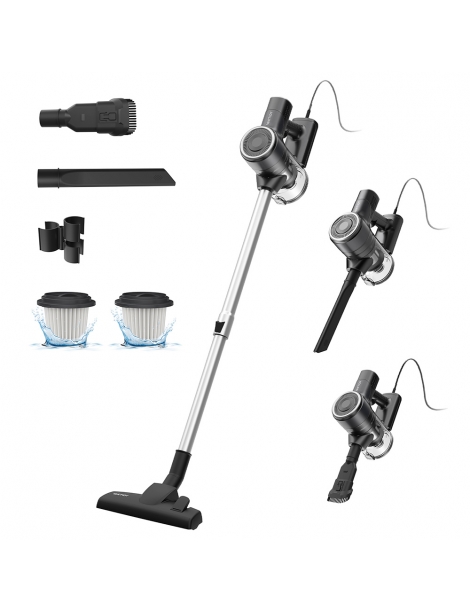 Vactidy C6 Aspirapolvere a filo aspirazione potente da 18kPa contenitore della polvere da 800ml con cavo da 7m