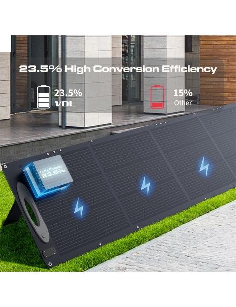 VDL POWER 200W Pannello Solare Portatile Pieghevole Cella Monocristallina Da 20V Cavalletto Regolabile