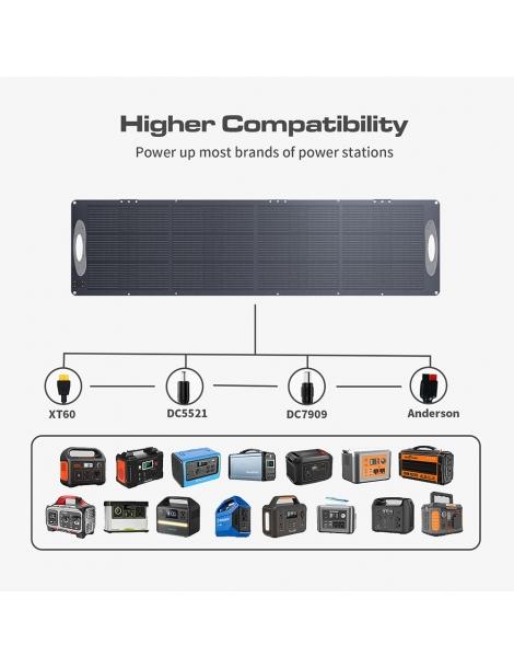 VDL POWER 200W Pannello Solare Portatile Pieghevole Cella Monocristallina Da 20V Cavalletto Regolabile