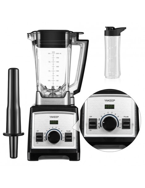 Yakeep 8188 2000W Stand Mixer frullatore per frullati da 2L con agitatore 32000 RPM 8 lame in acciaio