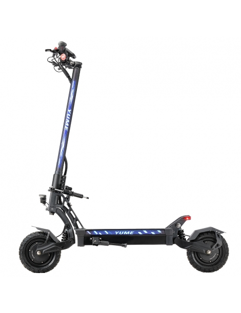 YUME HAWK Scooter Elettrico Pieghevole 10x3.15" Pneumatici Tubeless Per Tutti I Terreni Motore 1200W*2 Batteria 60V 22.5Ah