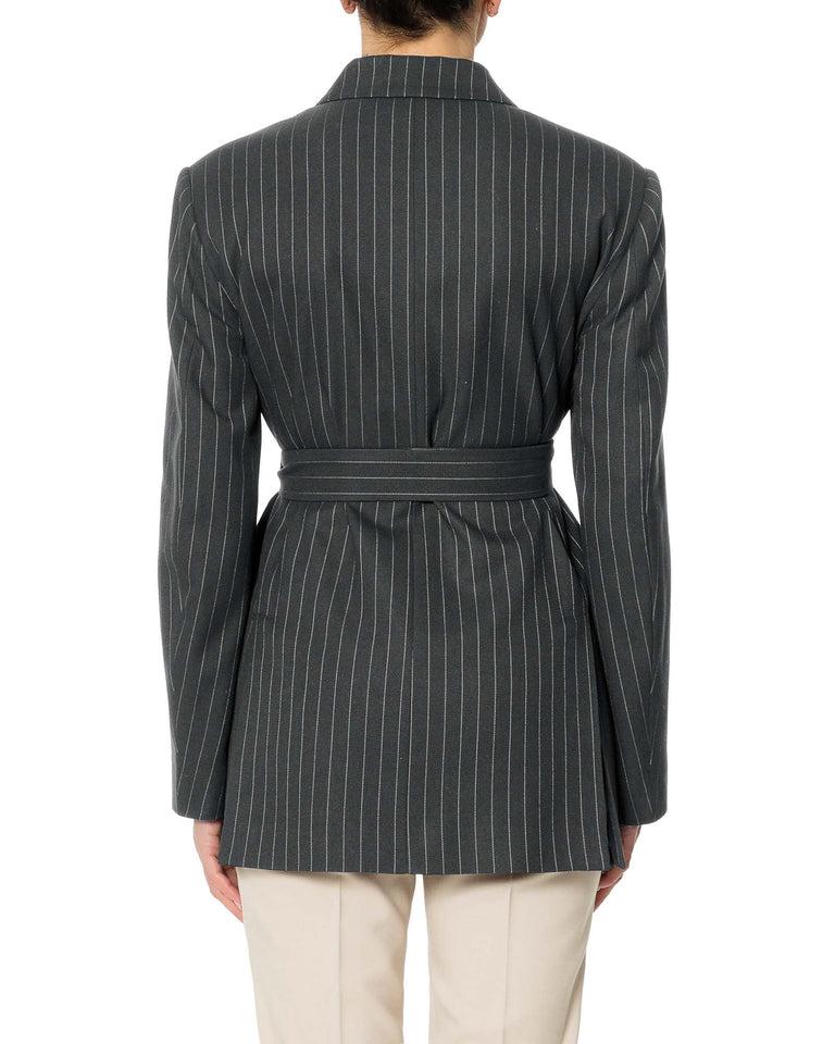 Rrue Bisquit GIACCA C/CINTURA GESSATO