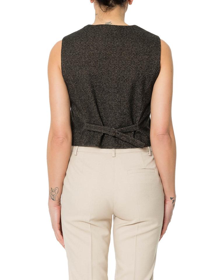 Rrue Bisquit GILET TWEED