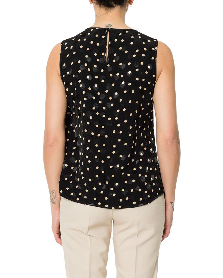 Rrue Bisquit TOP DRAPPEGGIO POIS