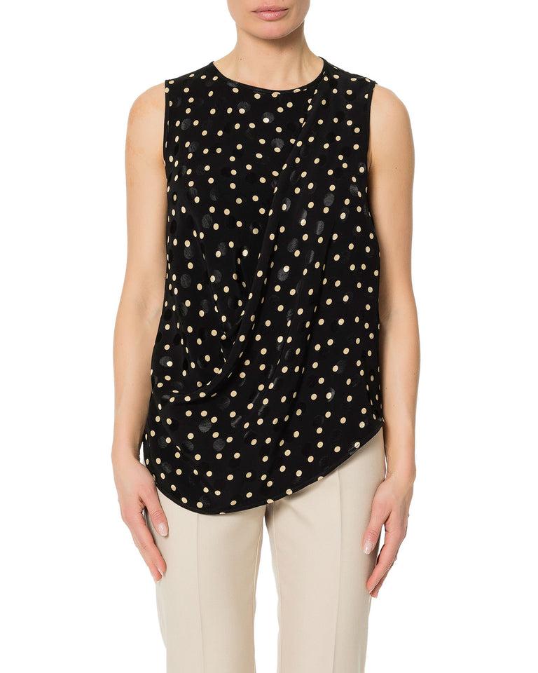 Rrue Bisquit TOP DRAPPEGGIO POIS