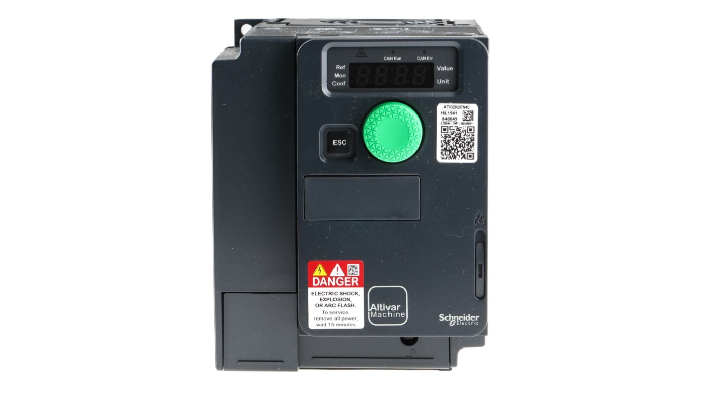 Rs-Online Avviatore a velocità variabile Schneider Electric 0 75 W 400 V c.a. 3 fasi 0.1 → 599Hz