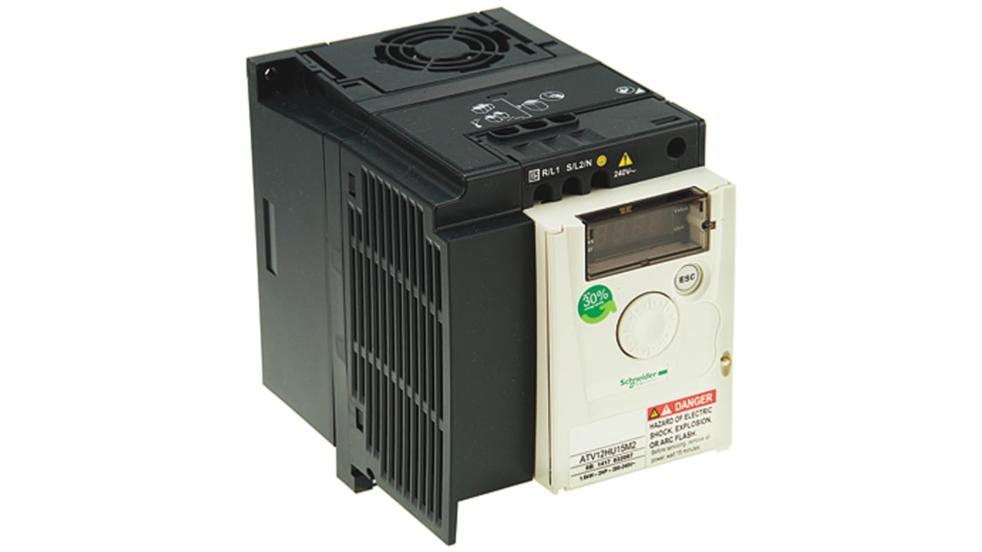 Rs-Online Avviatore a velocità variabile Schneider Electric 1 5 kW 230 V c.a. 1 fase 400Hz