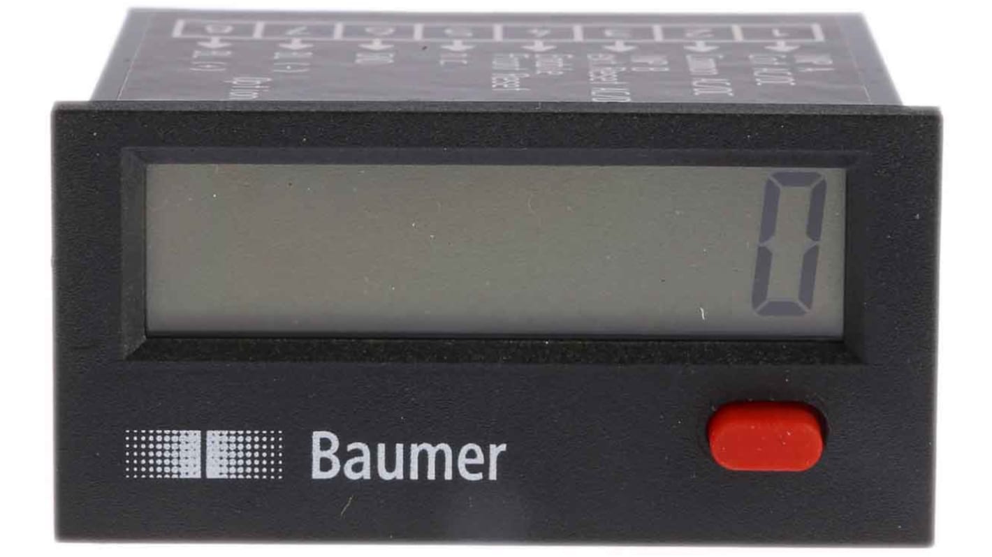 Rs-Online Contatore Baumer Impulsi 12kHz display LCD 8 cifre 10 → 260 V c.a./c.c