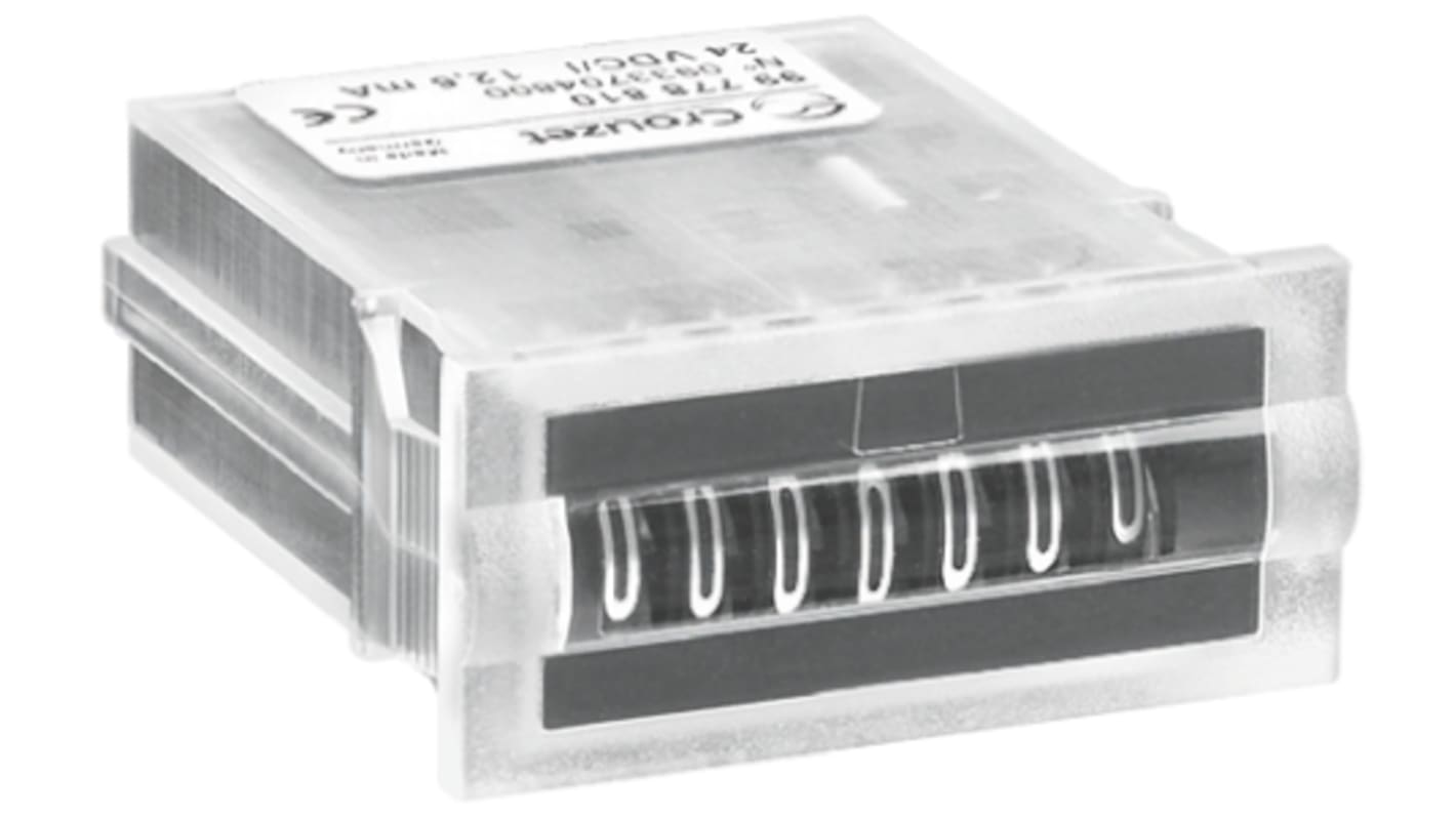 Rs-Online Contatore Crouzet Impulsi display Meccanico 7 cifre 24 V c.a