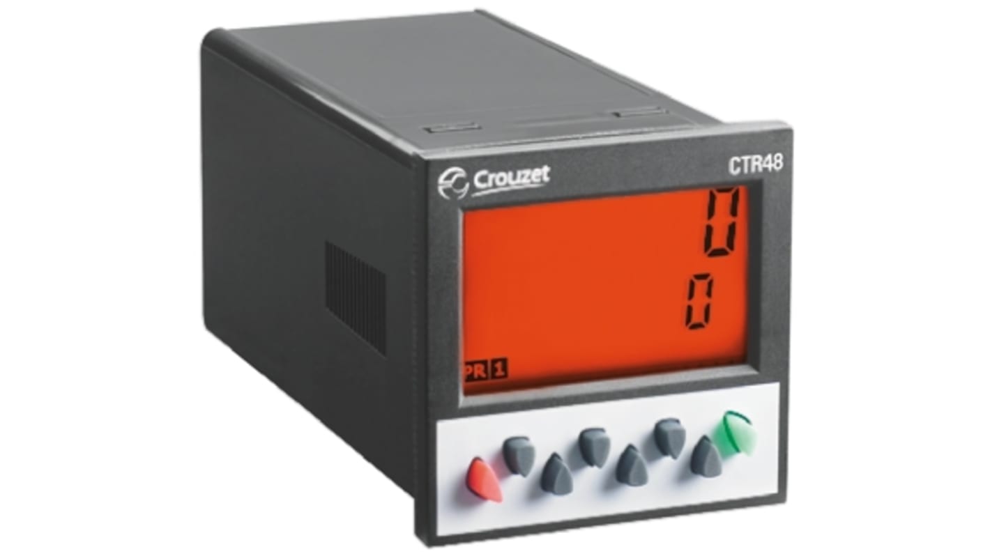 Rs-Online Contatore Crouzet Ore 40kHz display LCD 6 cifre 260 V c.a