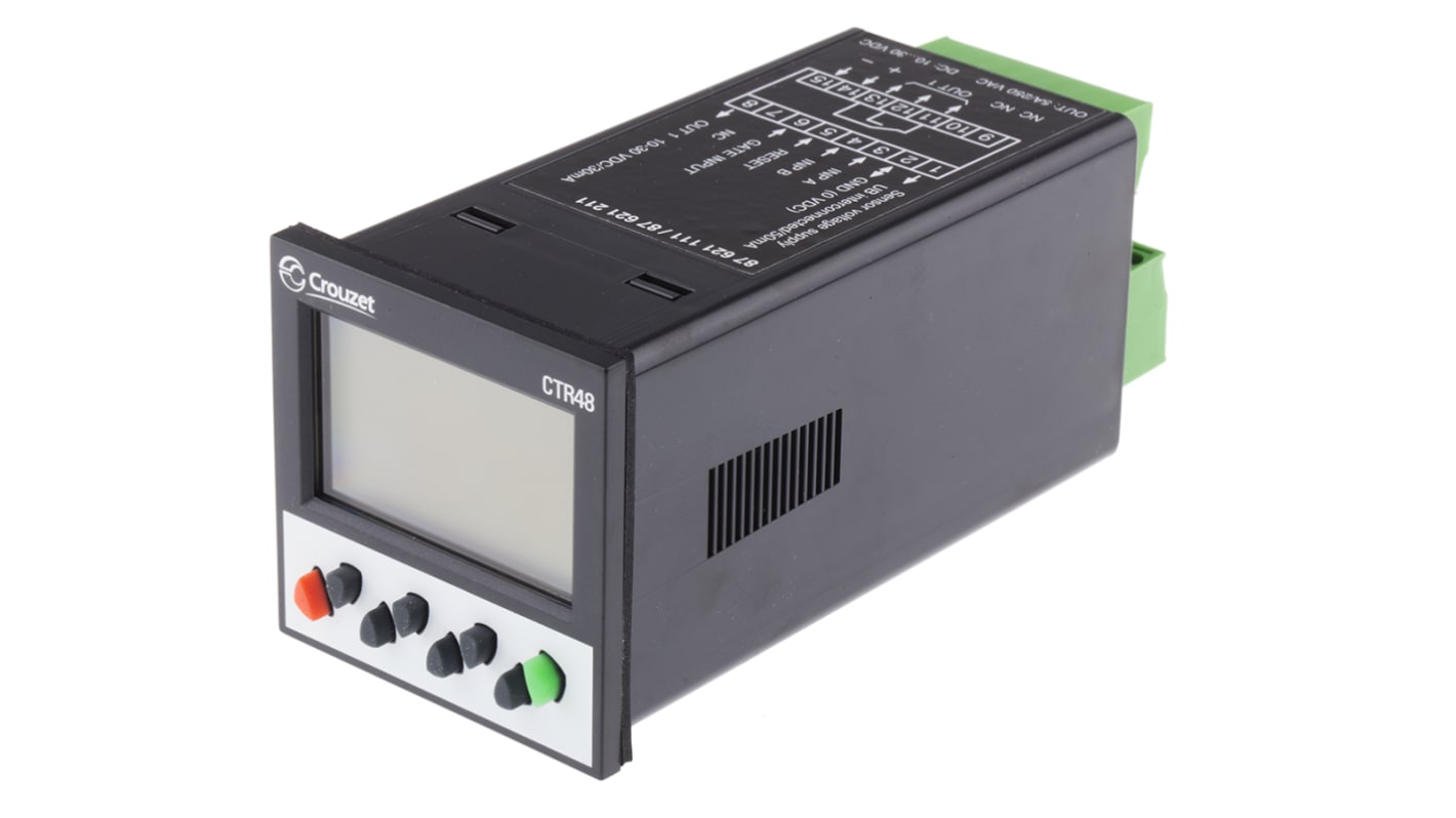 Rs-Online Contatore Crouzet Ore 40kHz display LCD 6 cifre 30 V c.c