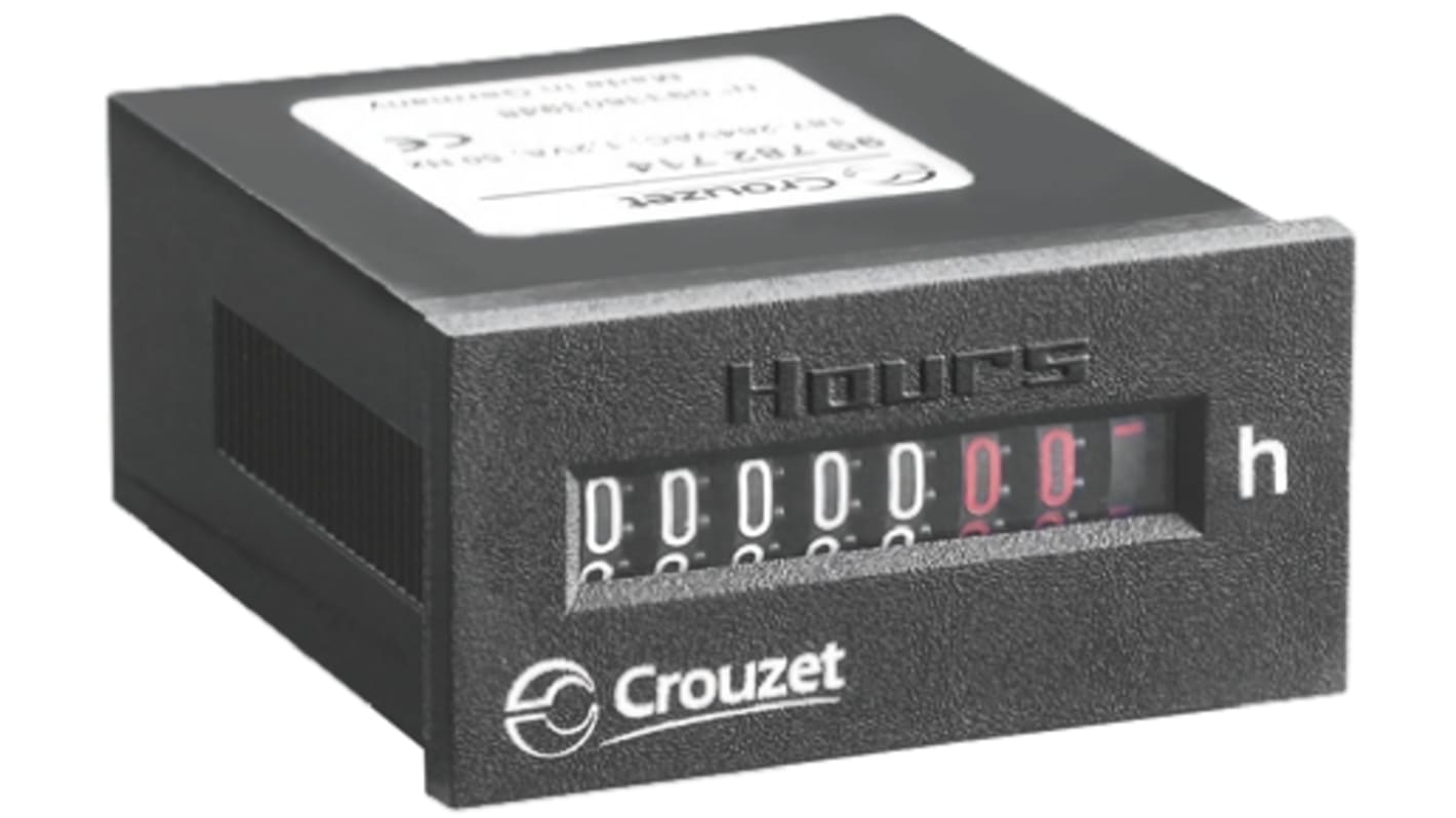 Rs-Online Contatore Crouzet Ore display Meccanico 7 cifre 30 V c.a