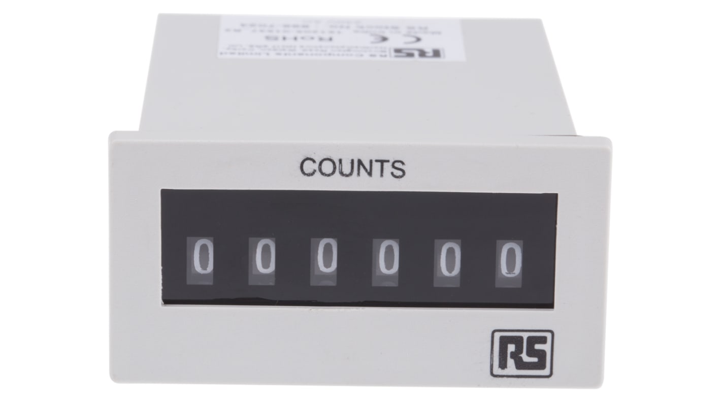 Rs-Online Contatore elettronico RS PRO Impulso 10Hz display Digitale 6 cifre 230 V ca