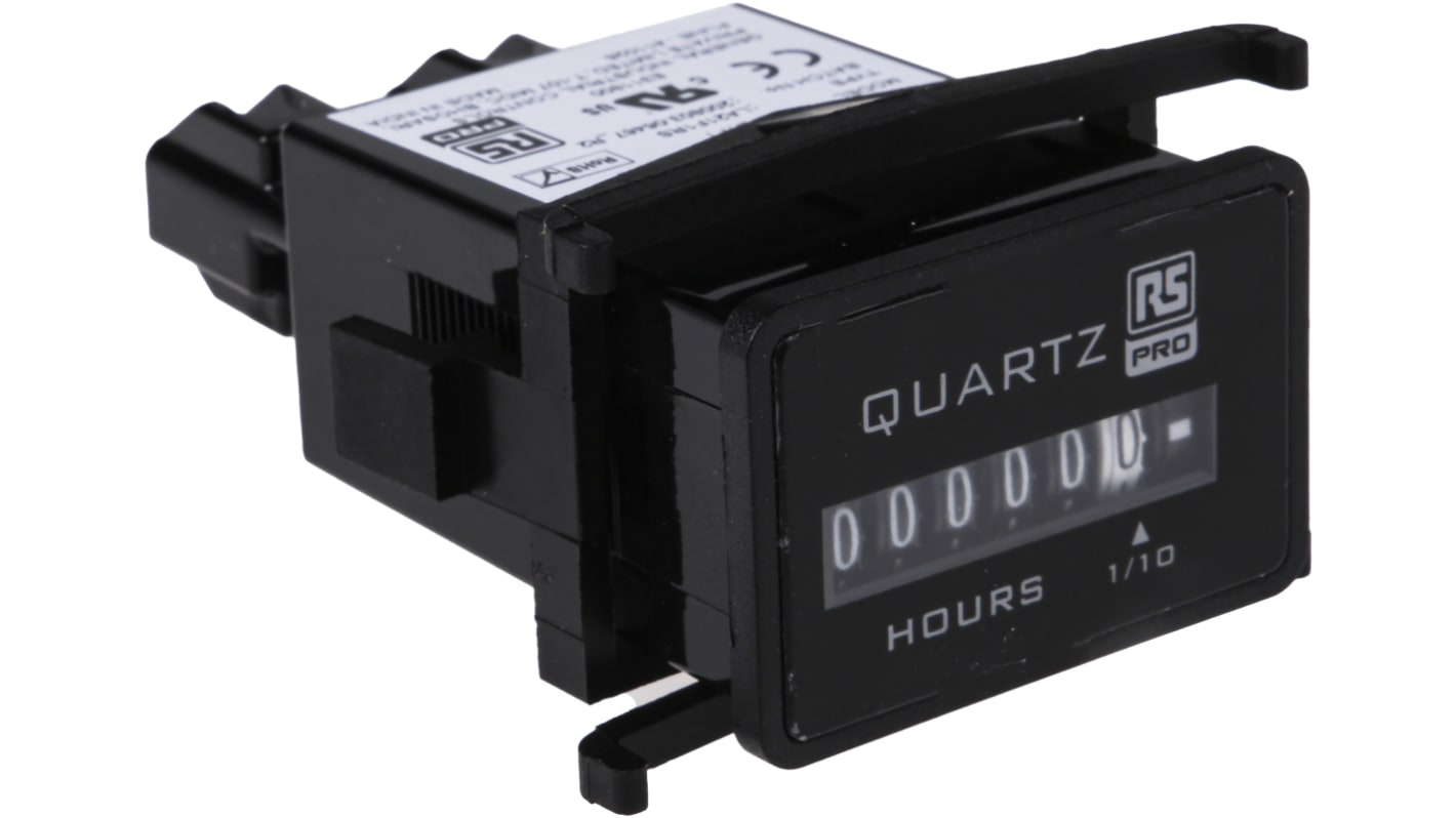 Rs-Online Contatore elettronico RS PRO Ore 50Hz display Analogico 6 cifre 90 → 264 V c.a