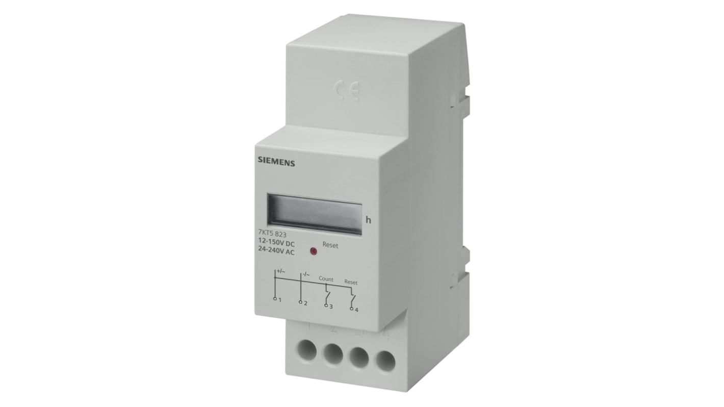 Rs-Online Contatore elettronico Siemens Ore 50Hz display Meccanico 7 cifre 12 → 150 V c.c. 24 → 240 V c.a