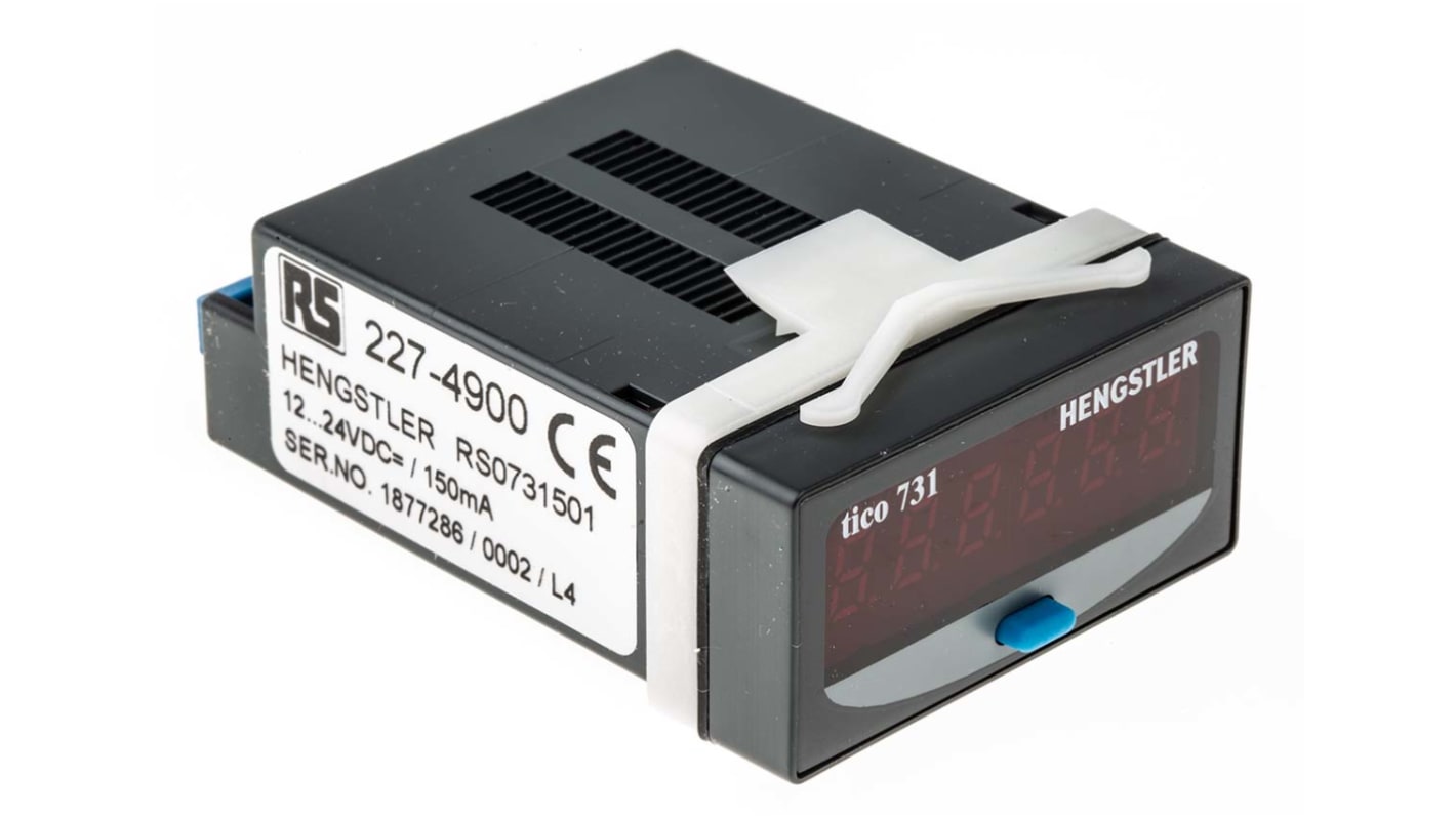 Rs-Online Contatore Hengstler Impulsi 7.5kHz display LED 6 cifre 12 → 24 V c.c