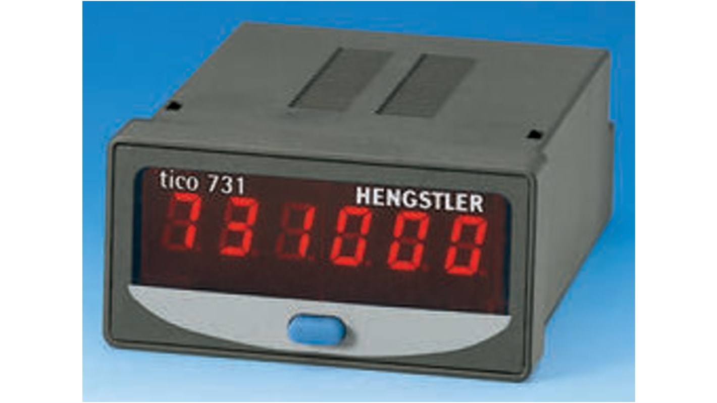 Rs-Online Contatore Hengstler Posizioni 7.5kHz display LED 6 cifre 12 → 24 V c.c