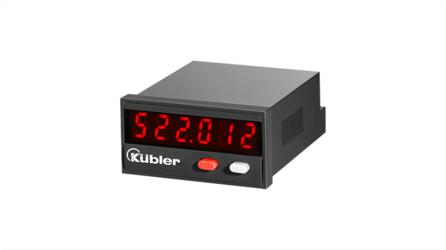 Rs-Online Contatore Kubler Minuti Secondi 60kHz display LED 6 cifre 10 → 30 V c.c