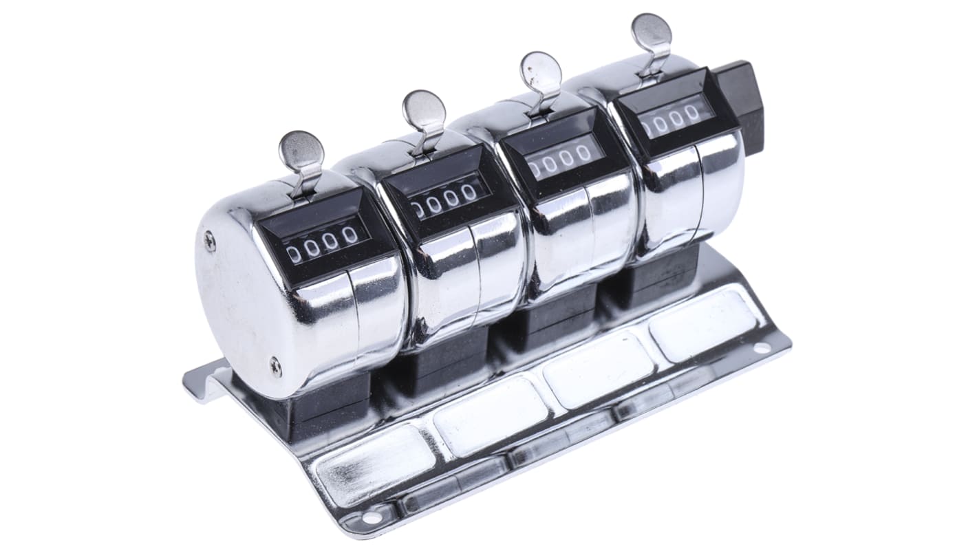 Rs-Online Contatore Meccanico RS PRO Display Meccanico 4 Cifre