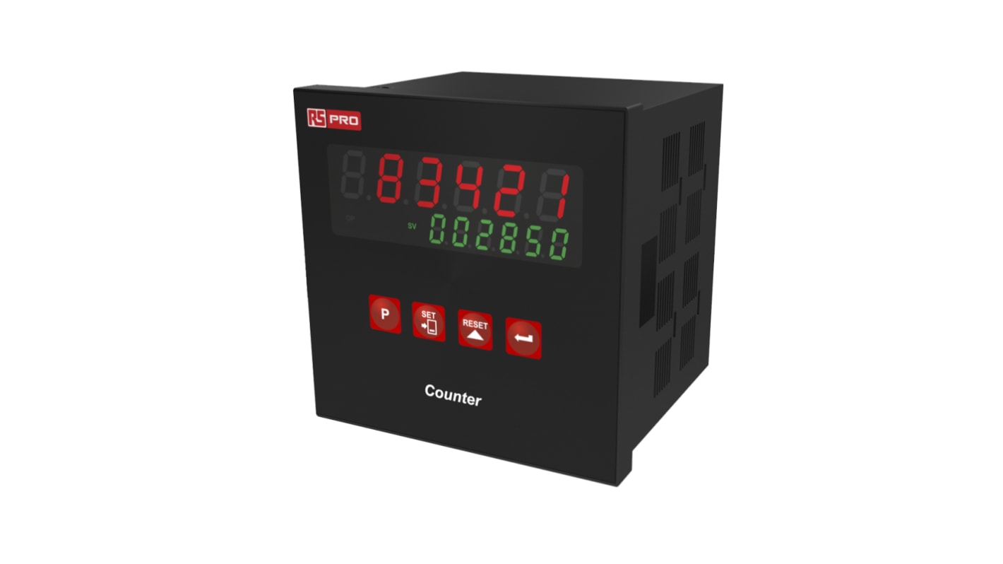 Rs-Online Contatore Meccanico RS PRO Secondi 20kHz display LED 6 cifre 24 V
