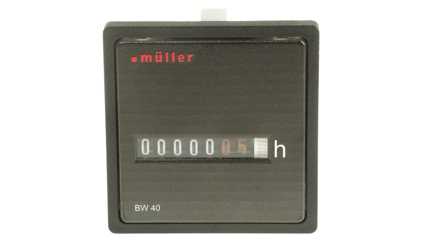 Rs-Online Contatore Muller Ore display Analogico 6 cifre 24 V c.a