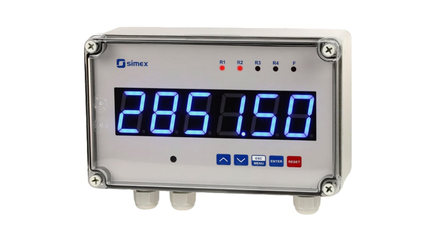 Rs-Online Contatore preimpostato Simex Impulso 90Hz display LED 6 cifre 230 V ca
