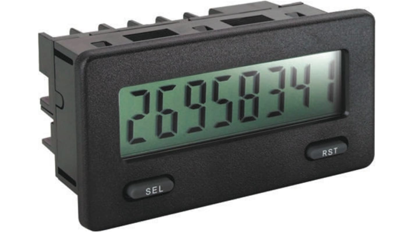 Rs-Online Contatore Red Lion Secondi 20kHz display LCD 8 cifre 9 → 28 V c.c
