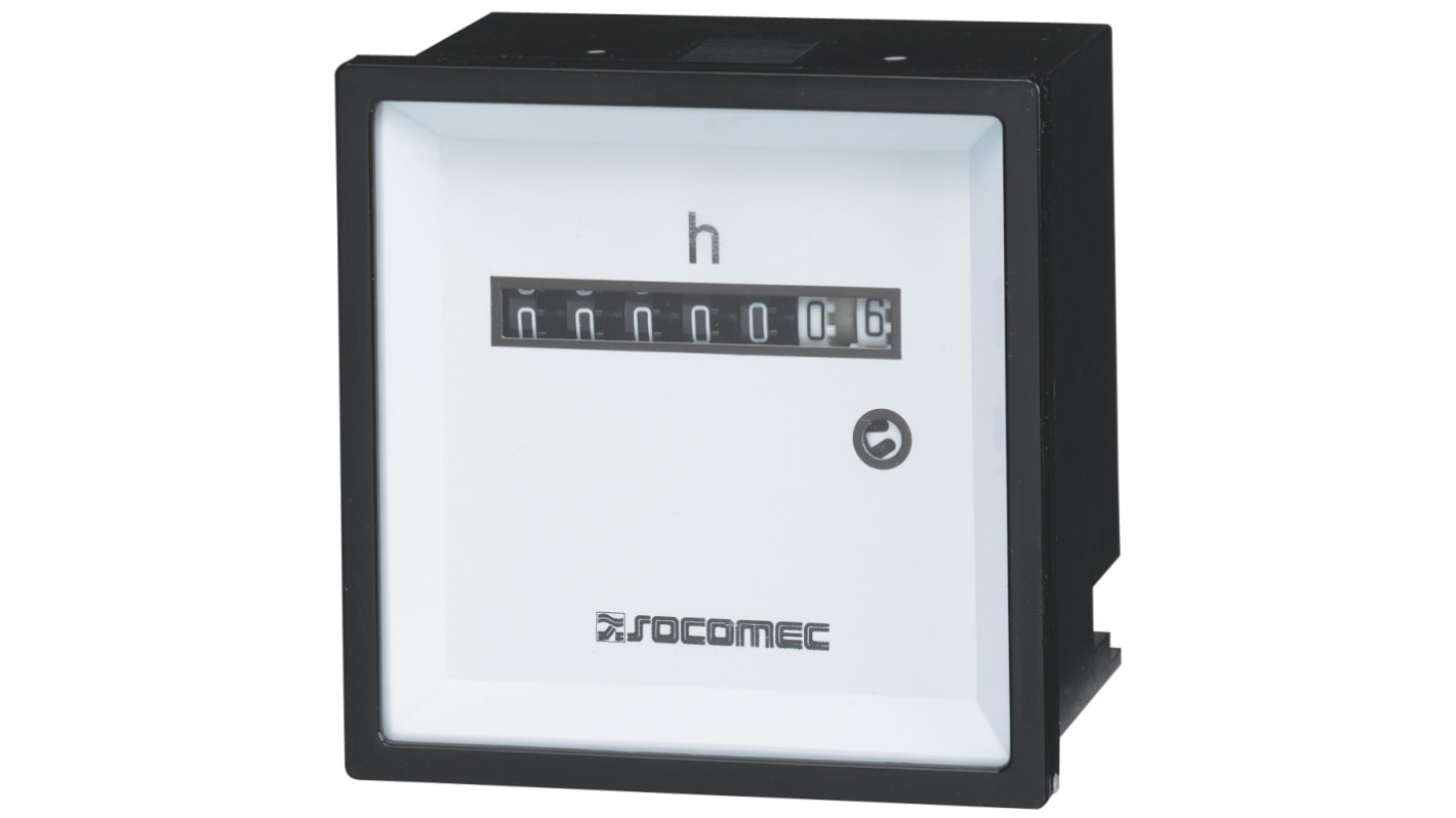 Rs-Online Contatore Socomec Ore display Meccanico 6 cifre 80 → 220 V c.c