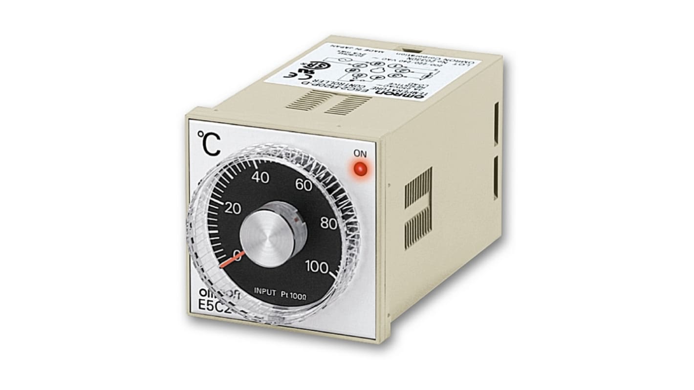 Rs-Online Controller Omron E5C2 100 → 240 V c.a. 48 x 48mm 3 dedicati uscite Relè