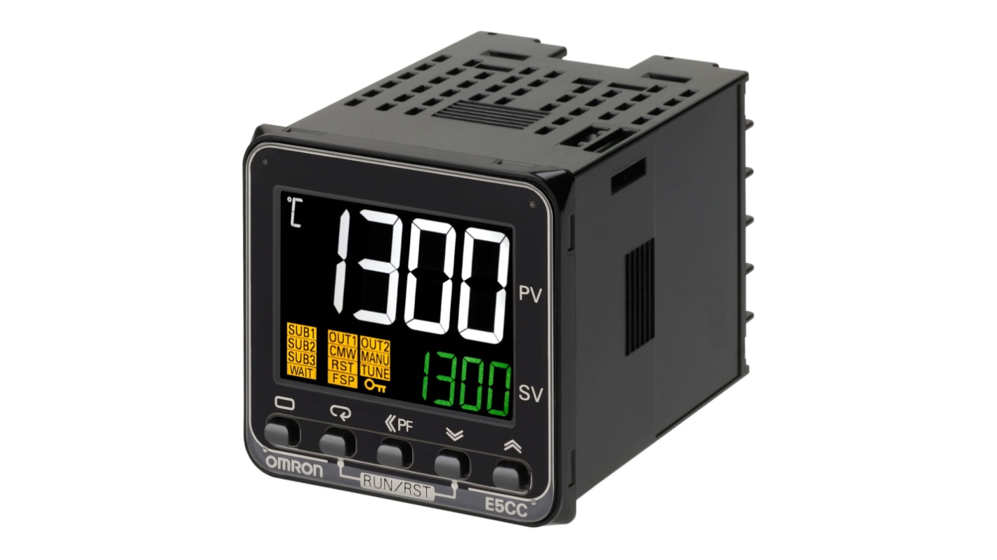 Rs-Online Controller Omron E5CC 100 → 240 V c.a. 48 x 48mm 4 uscite SSR relè a stato solido logica