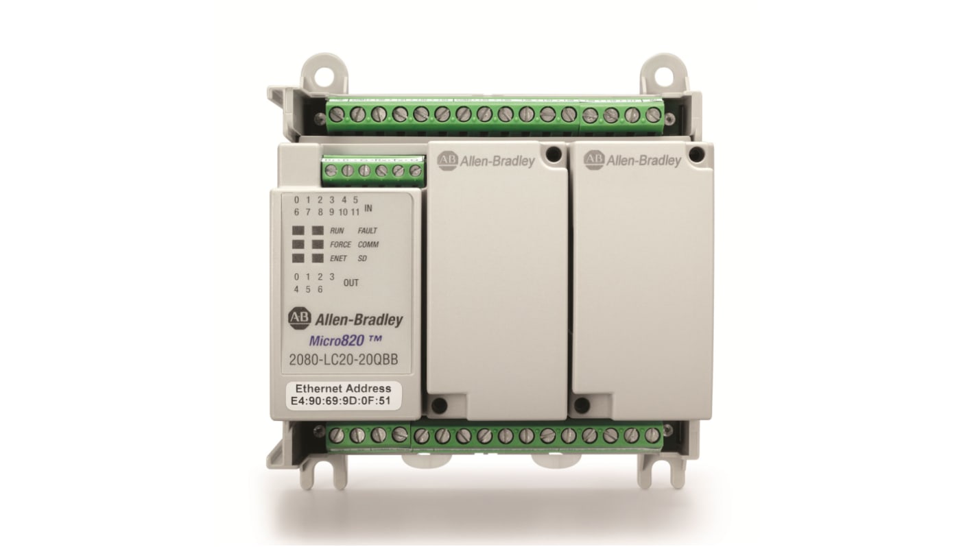Rs-Online Controllore logico Allen Bradley Bulletin 2080 ingressi: 12 uscite: 8 20 I/O 24 V c.c