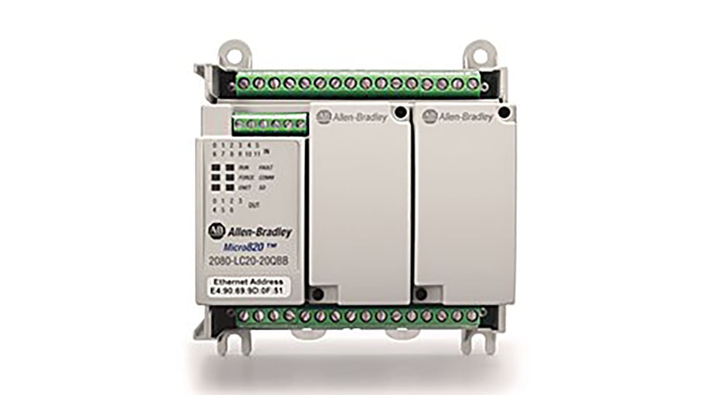 Rs-Online Controllore logico Allen Bradley Bulletin 2080 ingressi: 12 uscite: 8 20 I/O 24 V c.c