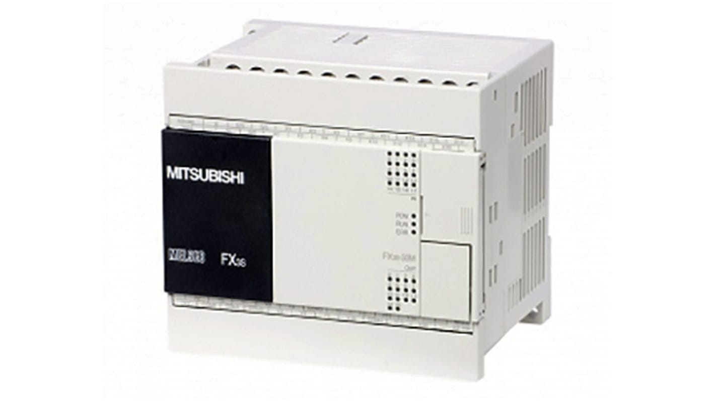 Rs-Online CPU PLC Mitsubishi Electric FX3S ingressi: 16 (sink/source) uscite: 14 (Transistor) 30 I/O 100 → 240 V c.a