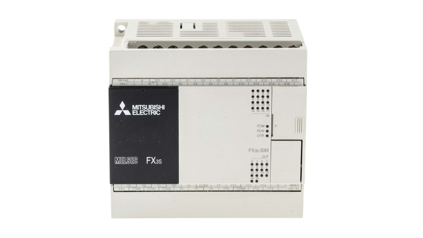 Rs-Online CPU PLC Mitsubishi Electric FX3S ingressi: 16 uscite: 14 30 I/O 100 → 240 V c.a