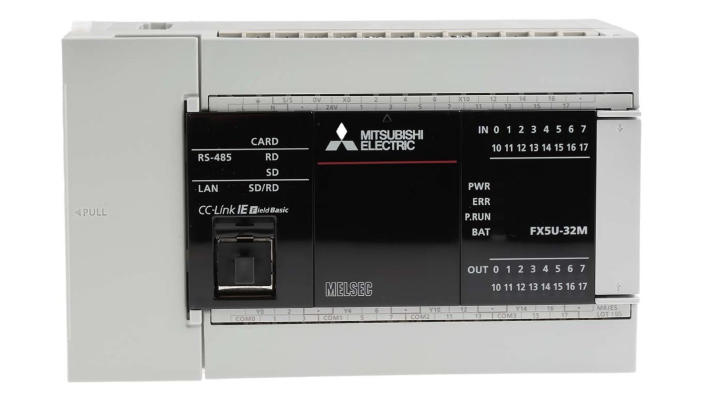 Rs-Online CPU PLC Mitsubishi Electric FX5U ingressi: 16 uscite: 16 32 I/O 100 → 240 V c.a