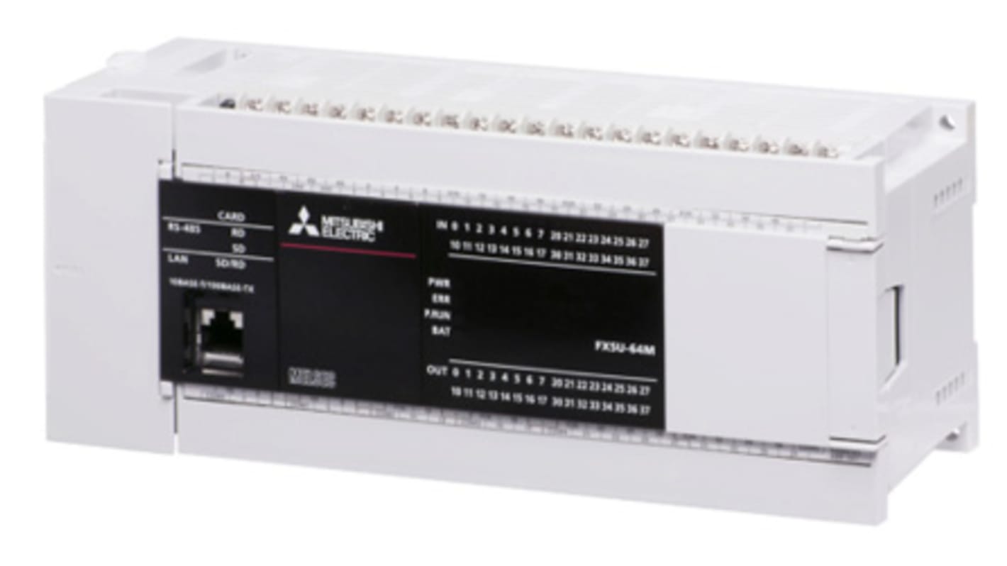 Rs-Online CPU PLC Mitsubishi Electric iQ-F MELSEC ingressi: 32 uscite: 32 32 I/O 5 V c.c. 24 V c.c