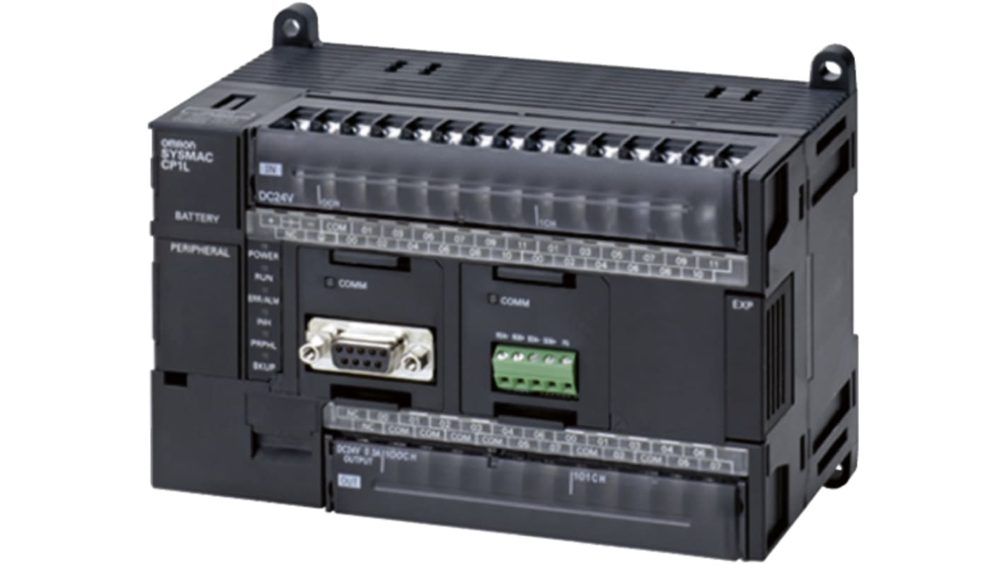 Rs-Online CPU PLC Omron CP1L ingressi: 18 uscite: 12 30 I/O 20.4 → 26.4 V dc